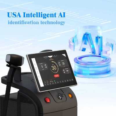 AI Intelligent Skin Analysis System Diode Laser Hair Removal Machine 4 Wave Diode Laser 3000W Ice Titanium Platinum Laser