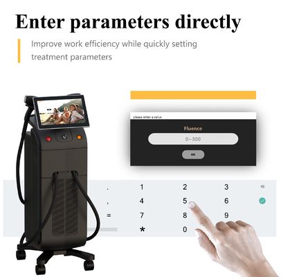 Эргономичный диодный лазерный аппарат для удаления волос, обеспечивающий стабильную выходную энергию и равномерный размер пятна для эффективных результатов