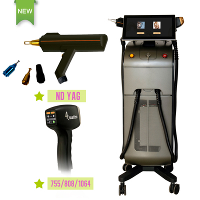 Специальный многофункциональный косметический аппарат 808nm Q Switched Nd YAG Laser для отбеливания кожи