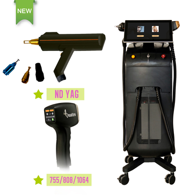 Специальный многофункциональный косметический аппарат 808nm Q Switched Nd YAG Laser для отбеливания кожи